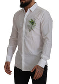 Load image into Gallery viewer, Dolce & Gabbana Elegant white peacock feather shirt
