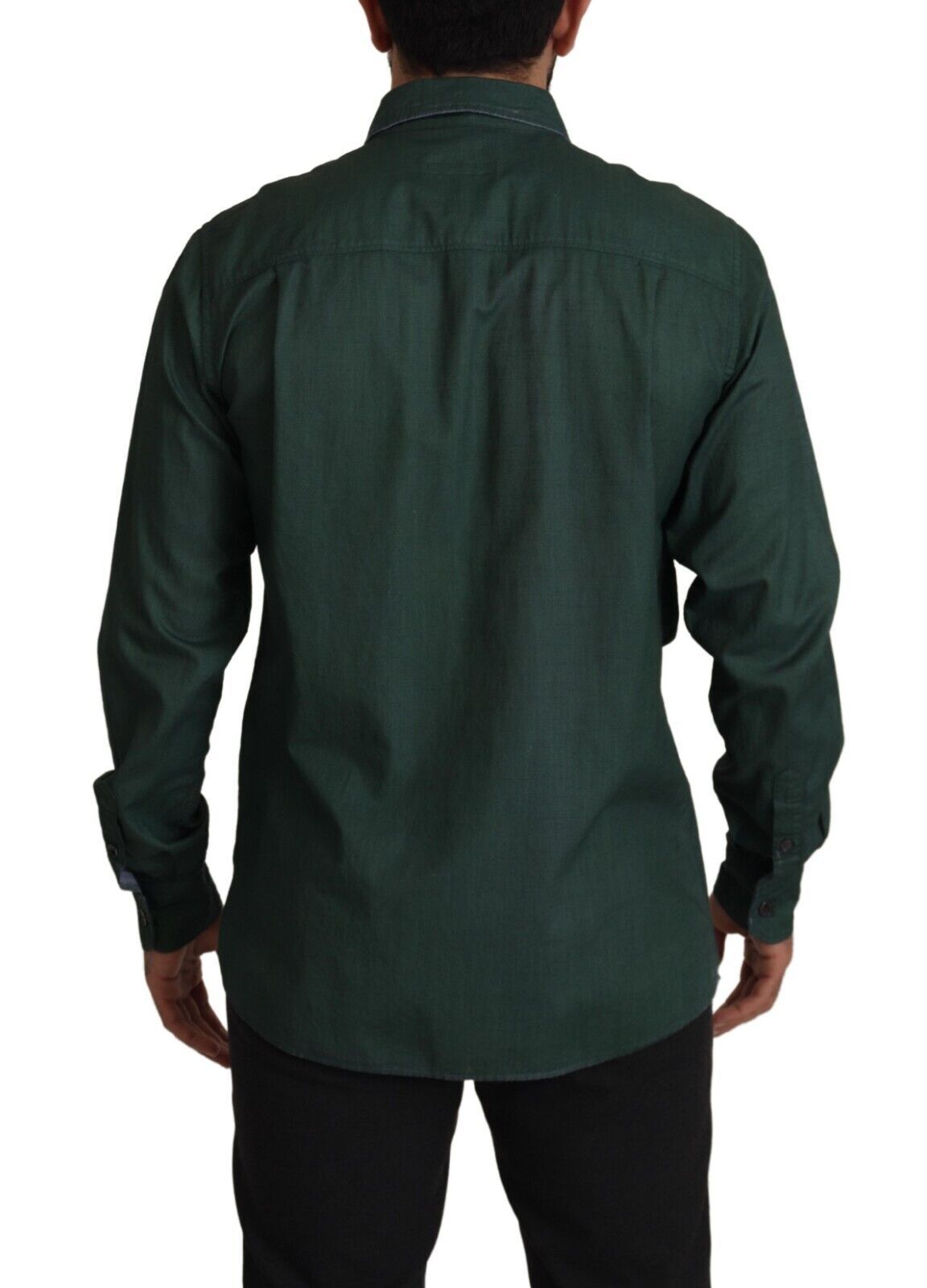 Dolce &amp; Gabbana Emerald Elegance Slim Fit Casual Shirt