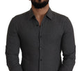 Load image into Gallery viewer, Costume National Elegant gray cotton button-up shirt
