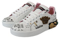 Bild in Galerie-Betrachter laden, Dolce & Gabbana Queen Crown Chic Leder Sneakers
