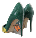 Load image into Gallery viewer, Dolce & Gabbana Smaragdgrüne Eleganz Leder Heels Pumps
