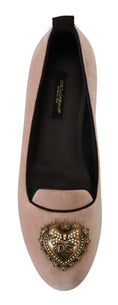 Load image into Gallery viewer, Dolce & Gabbana Elegante Rosa Samt Devotion Loafers
