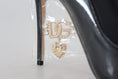 Load image into Gallery viewer, Dolce & Gabbana Elegante Schwarz Gold Detail Heels Pumps
