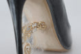 Load image into Gallery viewer, Dolce & Gabbana Elegante Schwarz Gold Detail Heels Pumps
