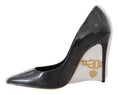 Load image into Gallery viewer, Dolce & Gabbana Elegante Schwarz Gold Detail Heels Pumps
