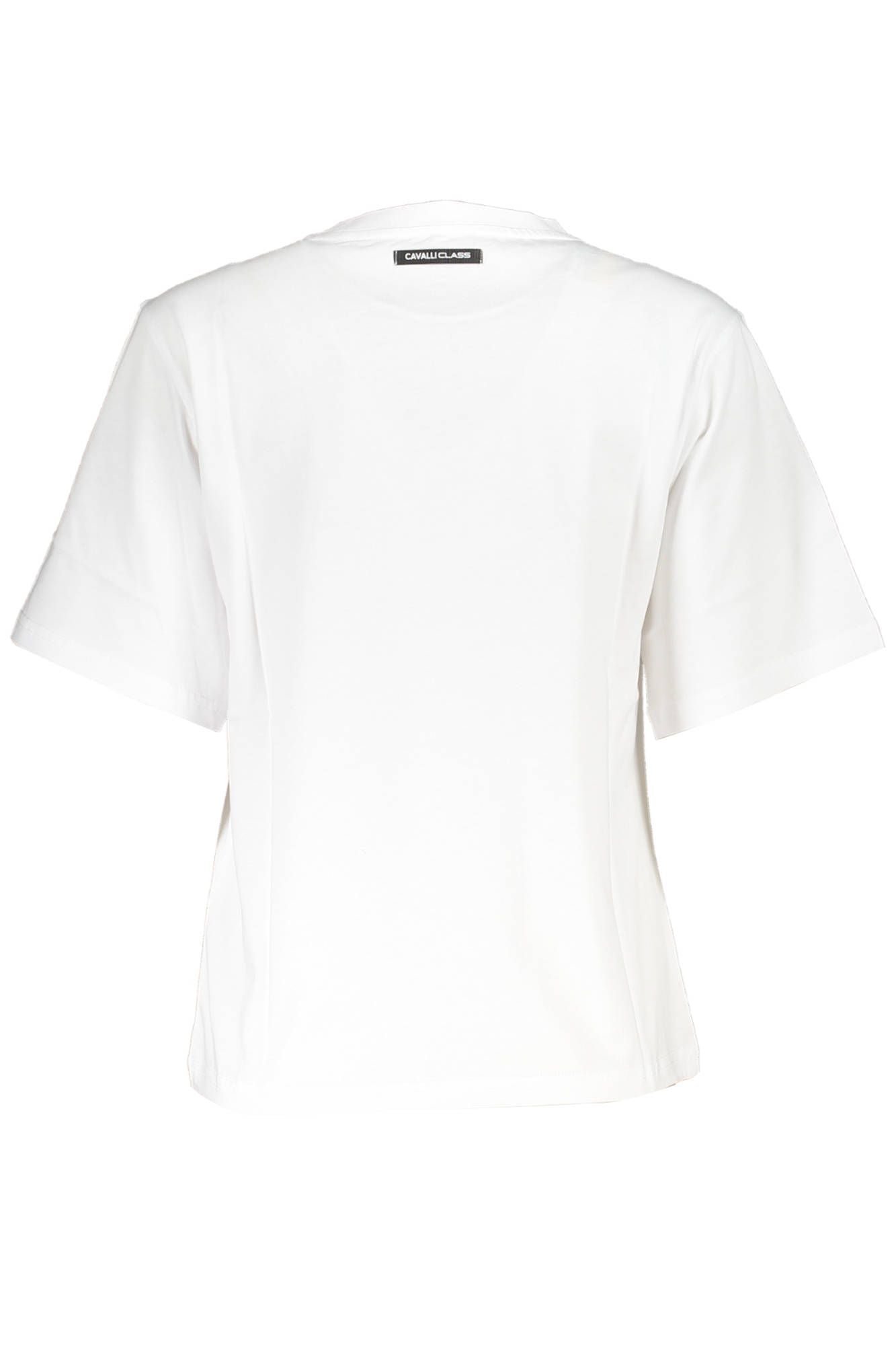 Cavalli Class Weißes Baumwoll-T-Shirt für Frauen