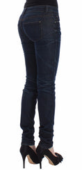 Bild in Galerie-Betrachter laden, Ermanno Scervino Chic Dunkelblaue Skinny Jeans
