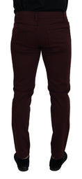 Bild in Galerie-Betrachter laden, Dolce & Gabbana Slim Fit Bordeaux Jeans - Italienischer Luxus
