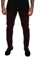 Bild in Galerie-Betrachter laden, Dolce & Gabbana Slim Fit Bordeaux Jeans - Italienischer Luxus
