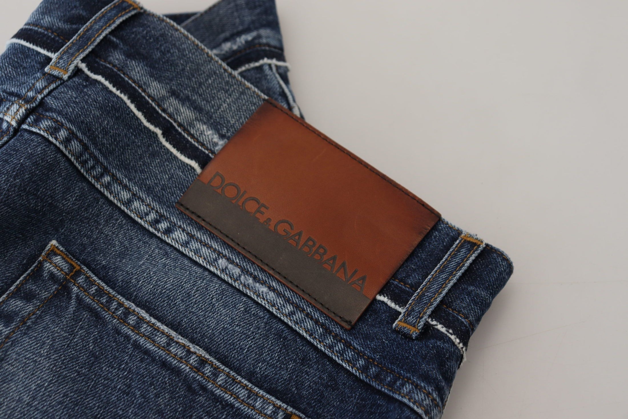 Dolce &amp; Gabbana Elegant Blue Wash Regular Fit Jeans