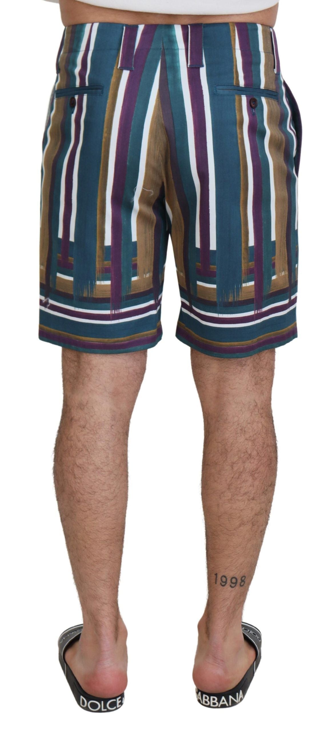 Dolce & Gabbana Schicke Multicolor Chino-Shorts - Regular Fit