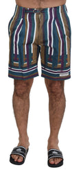 Bild in Galerie-Betrachter laden, Dolce & Gabbana Schicke Multicolor Chino-Shorts - Regular Fit
