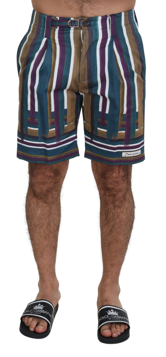 Dolce & Gabbana Schicke Multicolor Chino-Shorts - Regular Fit