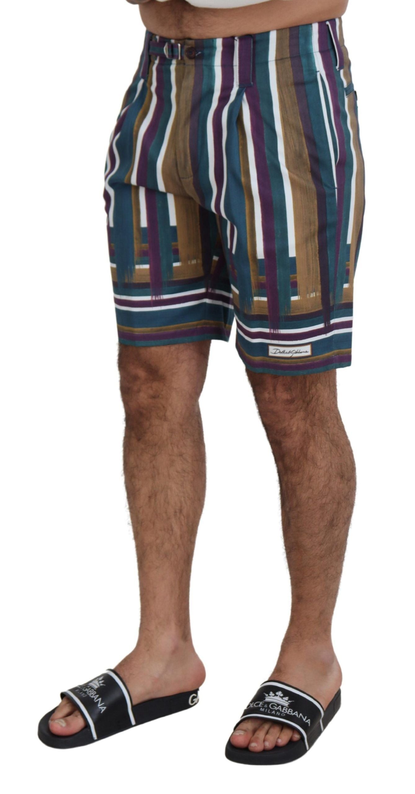 Dolce & Gabbana Schicke Multicolor Chino-Shorts - Regular Fit