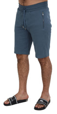 Bild in Galerie-Betrachter laden, Dolce & Gabbana Elegante blaue Bermudashorts - Regular Fit
