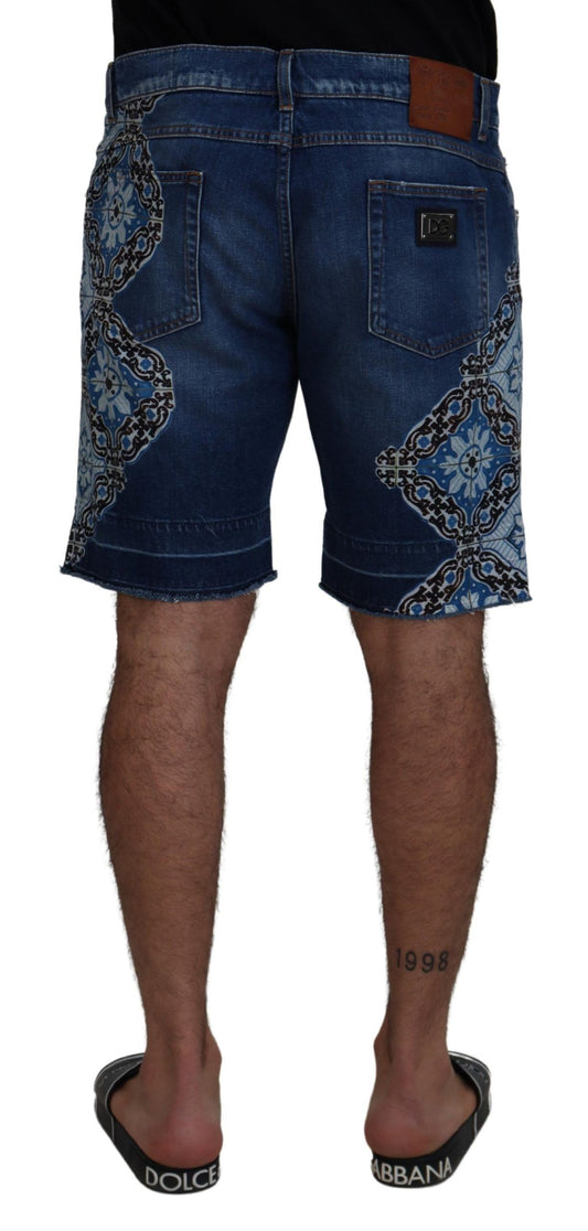 Dolce & Gabbana Elegante Slim Fit Denim Shorts