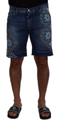 Load image into Gallery viewer, Dolce & Gabbana Elegant Slim Fit Denim Shorts
