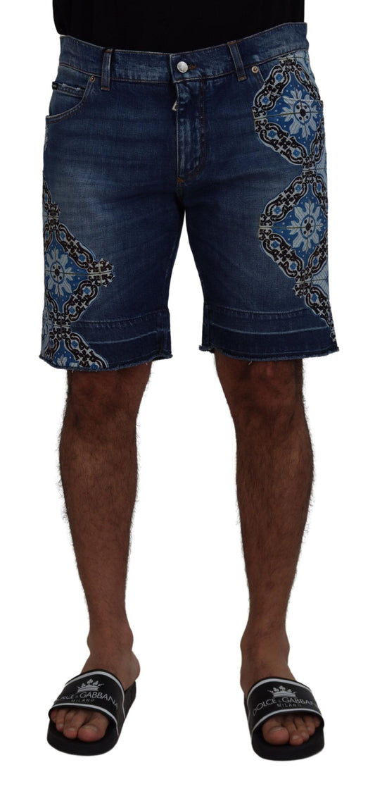 Dolce & Gabbana Elegante Slim Fit Denim Shorts