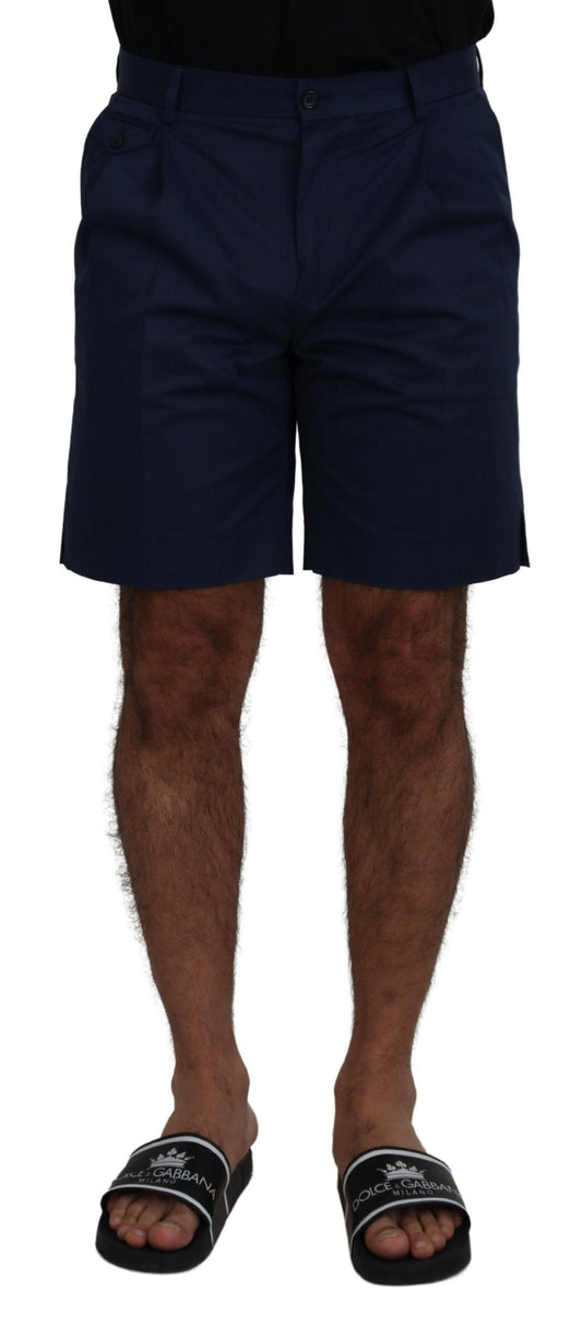 Dolce & Gabbana Elegante blaue Chino-Shorts - Regular Fit