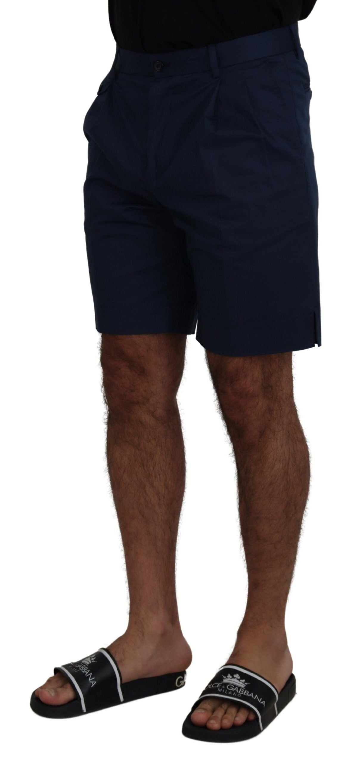 Dolce & Gabbana Elegante blaue Chino-Shorts - Regular Fit