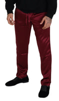 Load image into Gallery viewer, Dolce & Gabbana silk lounge pants in burgundy
