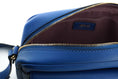 Load image into Gallery viewer, Versace Elegant camera bag in blue calf leather
