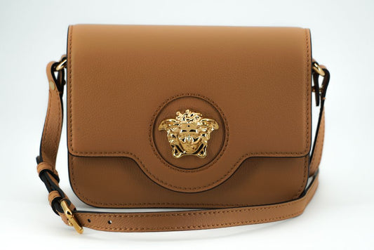 Versace Elegant shoulder bag made of calf leather in brown