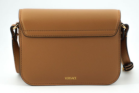 Versace Elegant shoulder bag made of calf leather in brown