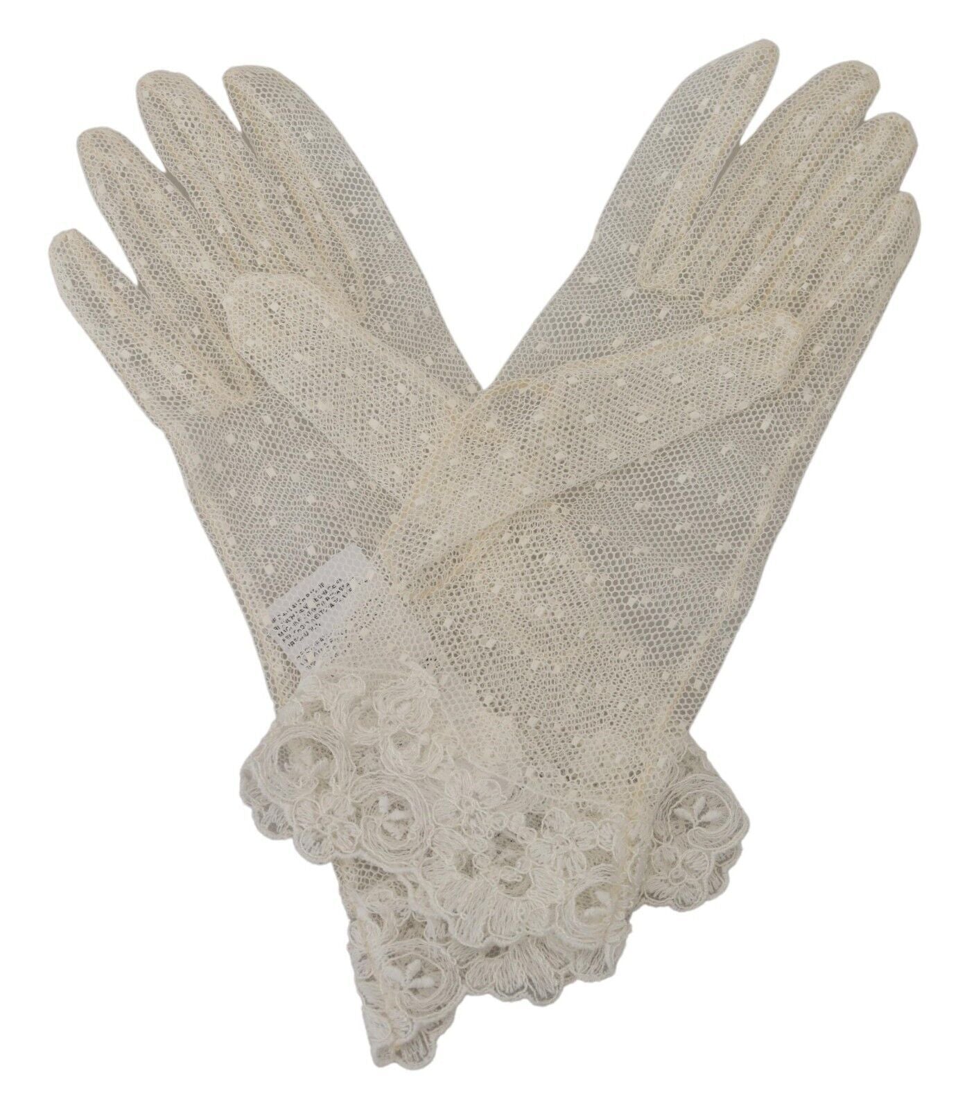 Dolce &amp; Gabbana Chic white palm-sized gloves