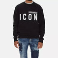 Load image into Gallery viewer, Dsquared² Schickes Schwarzes Logo-Sweatshirt aus Baumwolle
