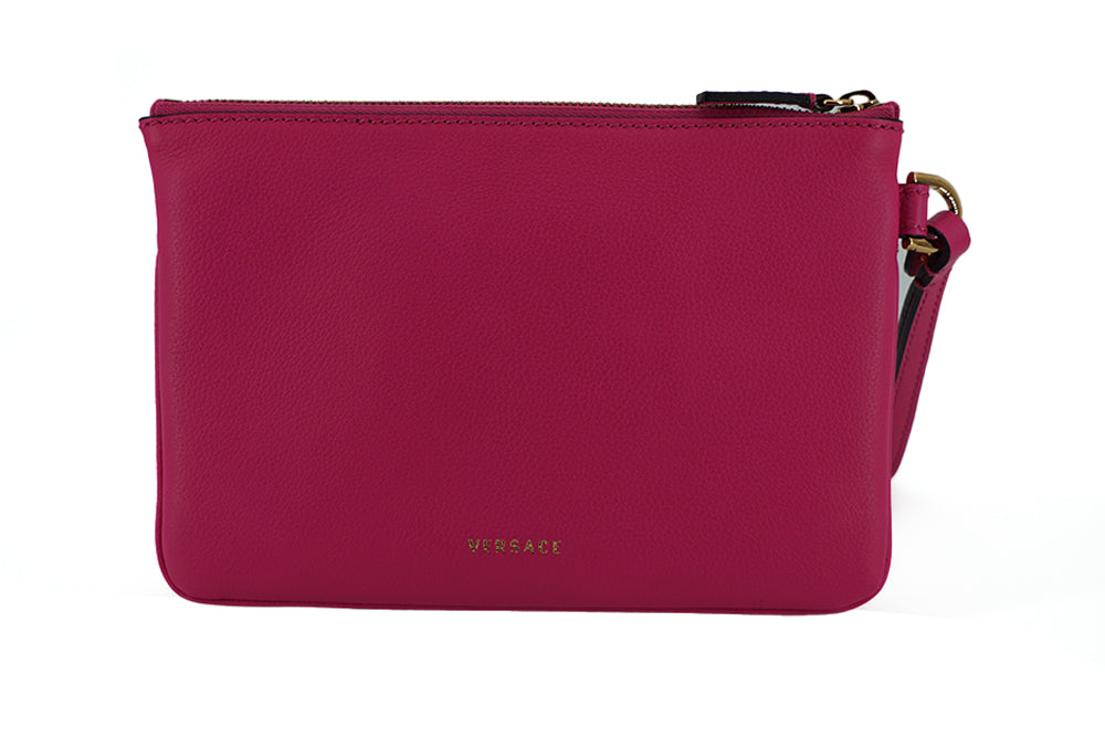 Versace Elegante rosa Lederbeutel-Clutch