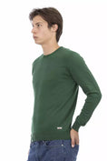 Load image into Gallery viewer, Baldinini Trend Elegant green crew neck sweater made of cotton
