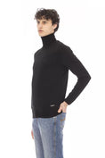 Load image into Gallery viewer, Baldinini Trend Elegant turtleneck sweater with monogram accent
