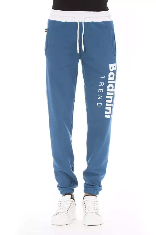 Baldinini Trend Elegant cotton fleece sports pants