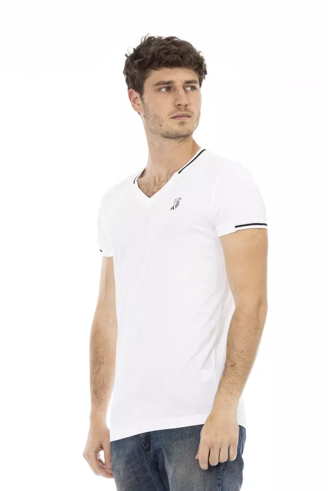 Trussardi Action Weißes Baumwolle Männer T-Shirt