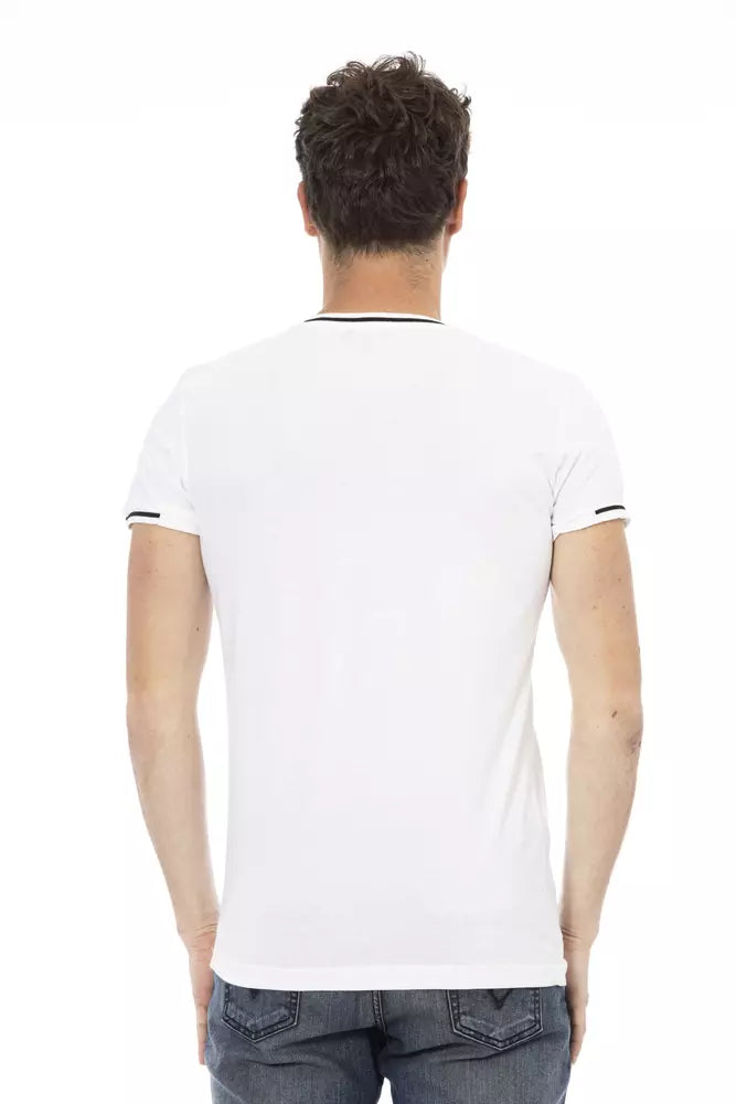 Trussardi Action Weißes Baumwolle Männer T-Shirt