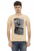 Bild in Galerie-Betrachter laden, Trussardi Action Beige Baumwolle Männer T-Shirt
