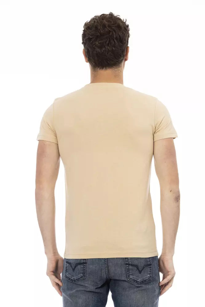 Trussardi Action Beige Baumwolle Männer T-Shirt