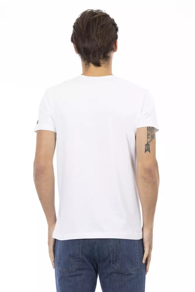 Trussardi Action T-Shirt für Männer aus weißer Baumwolle