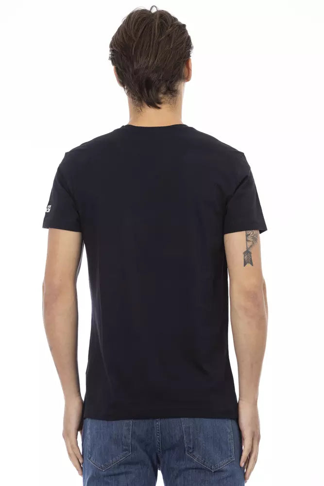 Trussardi Action Elegant T-shirt with V-neck and front print