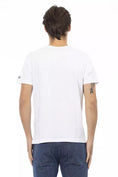 Load image into Gallery viewer, Trussardi Action Simple V-neck tee with artistic front print
