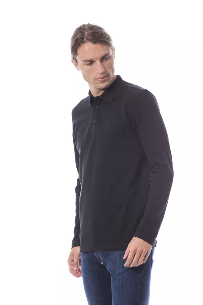 Verri Elegant embroidered long sleeve polo shirt