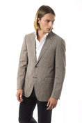 Load image into Gallery viewer, Uominitaliani Elegant gray two-button wool blazer
