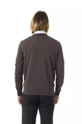 Load image into Gallery viewer, Uominitaliani Exquisite embroidered V-neck merino sweater
