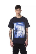 Load image into Gallery viewer, Nicolo Tonetto Elegant blue cotton T-shirt with a chic print
