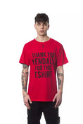 Load image into Gallery viewer, Nicolo Tonetto Elegant Red Crew Neck Printed Tee
