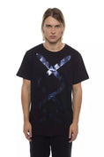 Load image into Gallery viewer, Nicolo Tonetto Elegant Black Crew Neck Printed Tee
