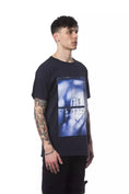 Load image into Gallery viewer, Nicolo Tonetto Elegant blue cotton T-shirt with a chic print
