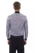 Load image into Gallery viewer, Nicolo Tonetto Simple gray bomber jacket with emblem accent
