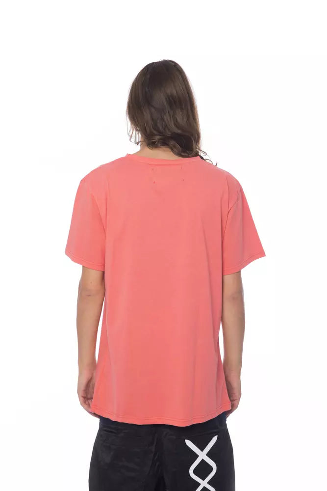 Nicolo Tonetto Elegant pink round neck t-shirt made of cotton